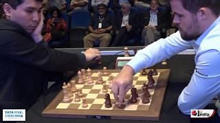 Magnus Carlsens imaginative mating attack vs Wesley So  Tata Steel India 2019 Blitz