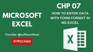 How to Enter data in File with Form format. #youtube #msexcel #msoffice #trending #pakistan #today