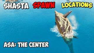 ASA The Center ALL Shastasaurus Spawn Locations on ARK Survival Ascended