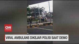 Viral Ambulans Dikejar Polisi Saat Demo