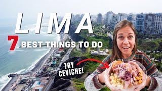 ONE DAY IN LIMA TRAVEL GUIDE PERUVIAN FOOD MIRAFLORES KENNEDY PARK  PERU TRAVEL VLOG