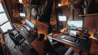 My 2024 Desk Setup  Home Office Tour New Monitor Chair & Desk Accessories