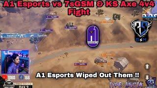 A1 Esports Wiped Out 7sGSM & KS AXE In Same Match  Pubg El- Classico  A1 Esports Highlights