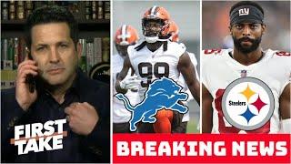 ESPN breaks NFL Trade Deadline Lions trade for ZaDarius Smith - Steelers trade for Darius Slayton