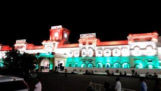 Gorakhpur Railway Station ka Khoobsurat sa Najara Azadi ke amrit mahotsav par