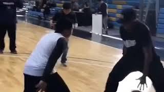 Allen Iverson schools young kids