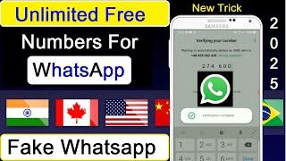 Unlimited Free Whatsapp number 2025  Fake number se Whatsapp account kaise chalaye  Virtual Number