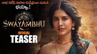 Swayambhu Movie Nabha Natesh Teaser  Nikhil Siddhartha  Samyuktha Menon  Ram Charan  NS