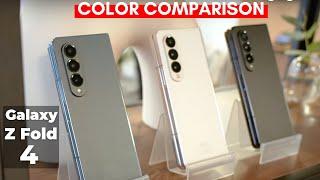 Samsung Galaxy Z Fold 4 - All Colors Comparison