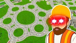 Cities Skylines 2 but every road is a roundabout