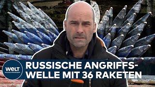 UKRAINE meldet russische Angriffswelle mit 36 Raketen  UKRAINE-KRIEG EILMELDUNG