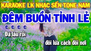 Karaoke Liên Khúc Nhạc Sống Rumba Tone Nam  Đêm Buồn Tỉnh Lẻ - Hai Mùa Mưa  Ka Ra Ô Kê Trữ Tình