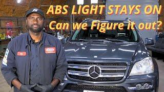 ABS Light Came On Brakes Feel Fine On Mercedes GL450 Can We Fix it?