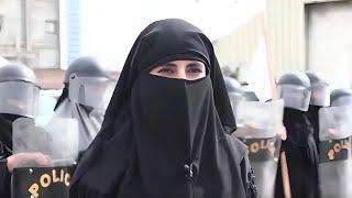 پولیس زن در امارت اسلامی افغانستان Afghan Muslim female police officer 2023