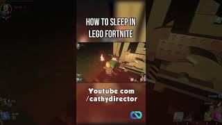 How to Sleep in LEGO Fortnite #youtubeshorts #fortnite #legofortnite