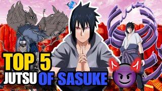 Top 5 Most Powerful JUTSUS of SASUKE UCHIHA   Explained in Hindi  #naruto #viral #anime