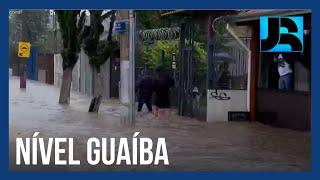 Nível do Guaíba passa dos 393 metros após novas chuvas e deve aumentar mais