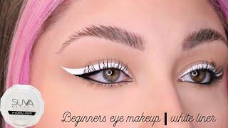 Beginner Eye Makeup White Winged Liner  Beautybyjosiek