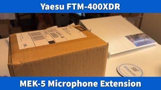 Yaesu FTM-400XDR MEK-5 Microphone Extender with warning #yaesu #ftm-400