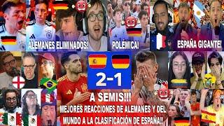 MEJORES REACCIONES DE ALEMANES Y DEL MUNDO AL ESPAÑA 2-1 ALEMANIA CON GOL DE MERINO Y PÓLEMICA