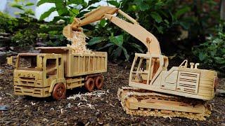 EXCLUSIVE - DIY WOODEN EXCAVATOR - CATERPILLAR 320GC