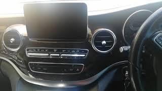 How to hard reset comand screen that went blank Mercesez benz v250d