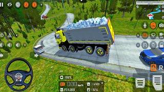 Heavy Tipper Truck transport driving l truck game  Bussid