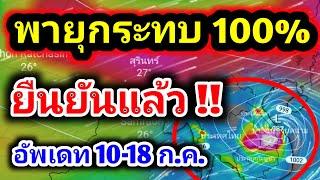 เส้นทางพายุวันนี้ เข้าไทย มรสุมกำลังแรง ฝนตกถล่มไทย 7 วันรวด 10-18 ก.ค. พยากรณ์อากาศวันนี้
