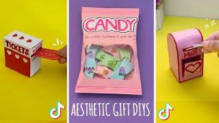 aesthetic diy gifts ️ handmade gift ideas 2023  Candy Love Notes paper craft  TikTok compilation