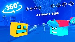 FNF Vs Geometry Dash 360° 3D Animation