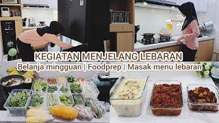 Kegiatan menjelang lebaran di rumah minimalis  Food preparation  Masak menu lebaran  Idul Adha