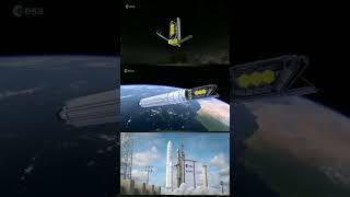 James webb telescope setup in space #shorts #nasa #jameswebbspacetelescope  #isro #space #video