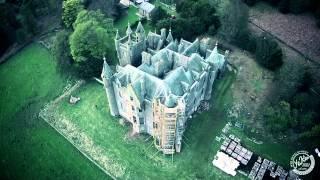 Aerial video of the Renovation of Balintore Castle Phantom 2  GoPro