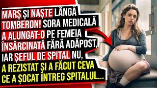 Marș și Naște lângă Tomberon Sora Medicală a Alungat-o pe Femeia Însărcinată Fără Adăpost Dar când