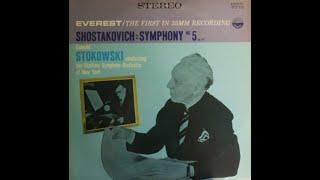 Shostakovich - Symphony No. 5 - Leopold Stokowski Stadium Symphony Orchestra 1958 Complete LP