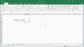 How to Calculate Number of Days between two Dates in Excel 2016