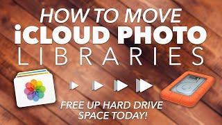 How to MOVE your iCLOUD PHOTO LIBRARIES and APPLE PHOTO LIBRARIES to an EXTERNAL HARD DRIVE