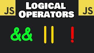 Learn JavaScript LOGICAL OPERATORS in 5 minutes 