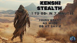 Kenshi Stealth 1-100 in 1 Day 2024 Method 7minutes to 80
