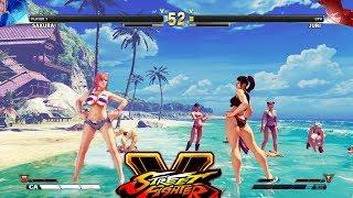 Street Fighter V AE Sakura vs Juri PC Mod #3