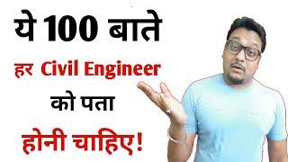 100 Top interview Questions with Answers asked in L&T  Afcon etc.  Civil Engineering Basic.