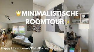 Meine MINIMALISTISCHE WOHNUNG ROOMTOUR happy mit wenig leben auf 20 Quadratmeter 