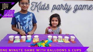 Childrens Day One minute game for kids party