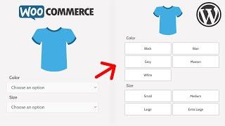 Customize Design for Product Attributes in WooCommerce  Change Dropdown Select in Products