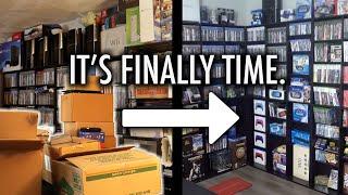 Moving My Messy Game Collection & Setting Up My New Game Room