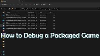 How to Debug a Packaged game that does not run   Unreal Engine 5.0