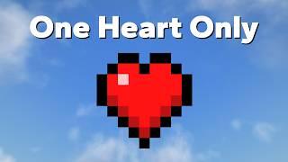 Minecraft But I Only Have 1 Heart