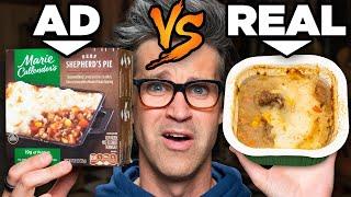 Frozen Food Ads vs. Real Life Food Test