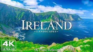 Ireland 4k - Relaxing Music With Beautiful Natural Landscape - Amazing Nature