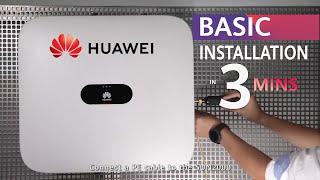 Huawei Inverter On Grid Quick Installation in 3 mins  Three PHuawei Inverter commissioning